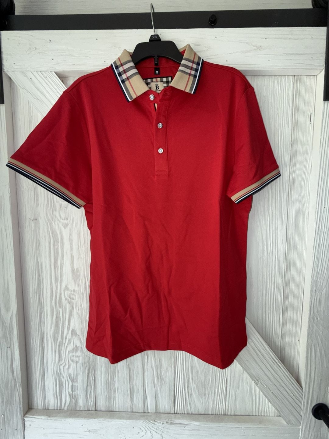 Brand Choice Red Polo Shirt Size M 48